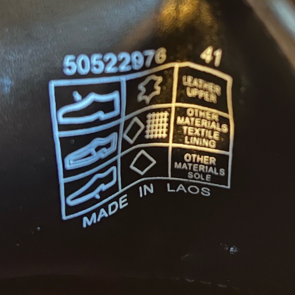 HUGO black polished leather boots - men’s size 41 - never worn - Picture 5 of 9